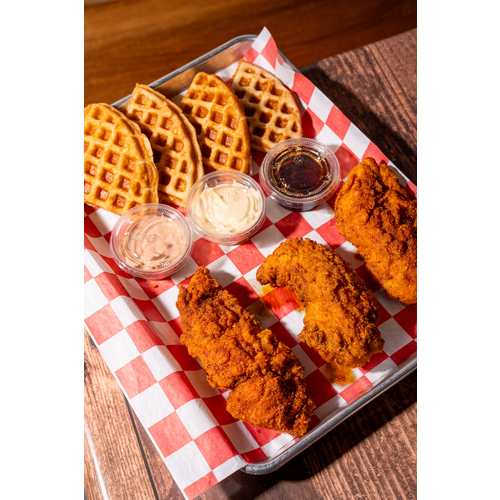 CHICKEN + WAFFLES